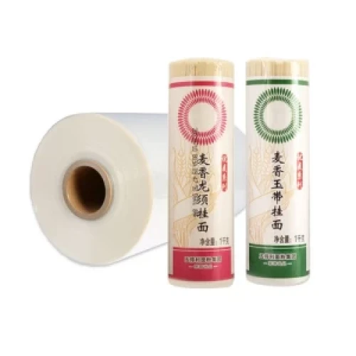 Custom Print Plastic Food Pof Plastic Film Roll Packaging Materials Roll Stock Film Noodles Packaging Film