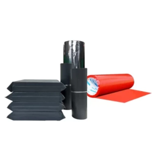 Custom Colored Pof Shrink Film Plastic Food Packaging 10 12 15 19 25 30mic Wrap Bags Transparent Roll Stock Film